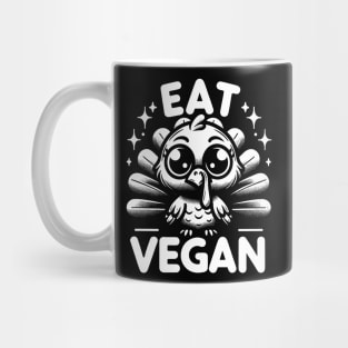 Cute Thanksgiving Turkey - Eat Vegan Mug